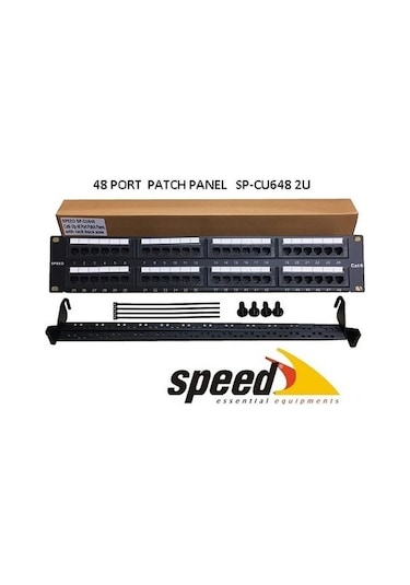 Speed Sp Cu648 48 Port Utp Cat6 Patch Panel