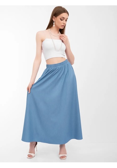 Begi Brand Yazlık Kot Çan Etek 383965889 Açık Mavi