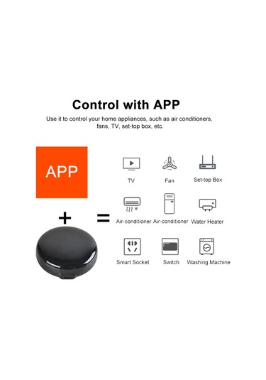 Xindoker Qra2 Akıllı Ev Ev Aletleri Kumandası - Tv, Klima, Fan Kontrolü, Wi-fi İle Uzak Erişim, Alexa Ve Google Asistan Desteği, Tuya Uygulaması, Siyah