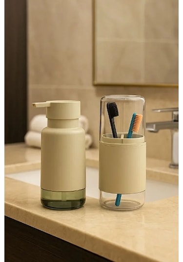 Periboia 2'li Sıvı Sabunluk Ve Diş Fırçalık Seti Diğer