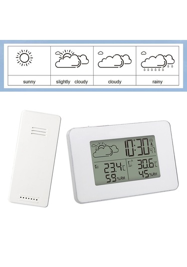 Homyl Ev Ofis Oturma Odası Için Hava İstasyonu Zaman Beyaz