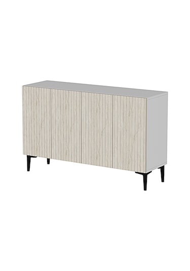 Ka1214bt Zeynep Konsol Ve Tv Sehpası Beyaz-traverten 120cm