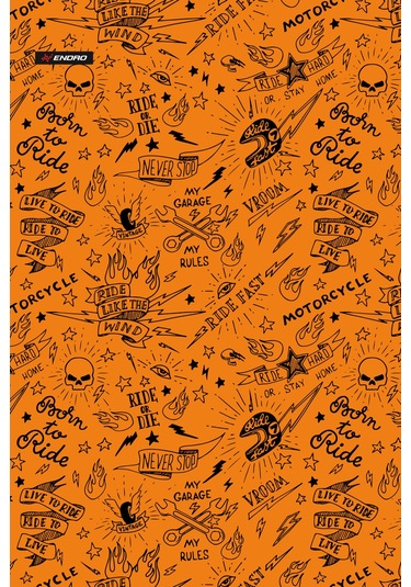 Savage You Motorcu Buff Maske Outdoor Boyunluk Unisex Bandana Turuncu