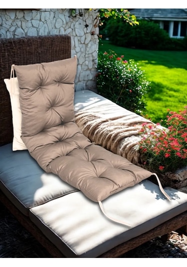 23 Linia Peyzaj Bankı, Pencere Pervazı Veya Bahçe Mobilyası İçin Yastık-matras 412136732 Açık Kahverengi