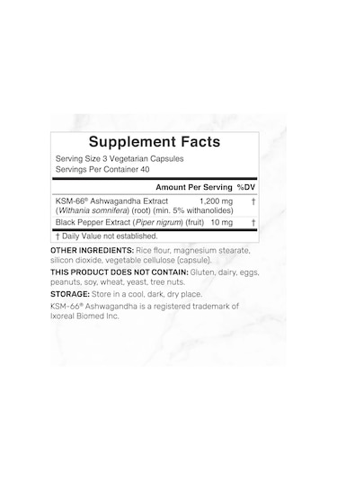 Ksm 66 1200 Mg With Black Pepper 120 Kapsül Veggie