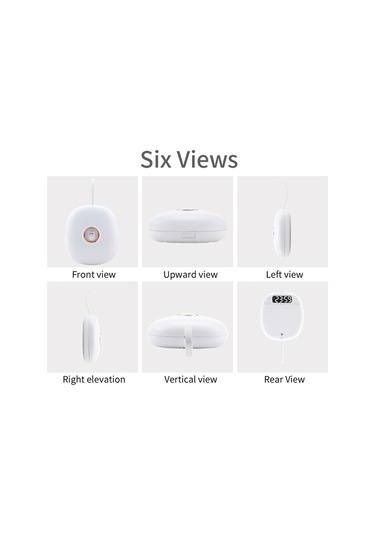 Lepmerk Ts-bc670 Öğrenciler Uyandırma Sessiz Titreşim Çalar Saat Beyaz