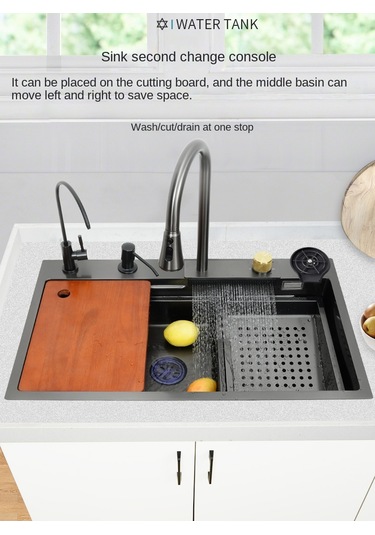 Eviye Seti Ve Bataryası Teknolojik Antrasit Gri Çelik 6 Fonksiyon