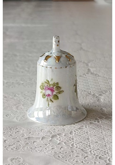 Nurantik Antika Porselen Çan Çiçekli 5x8 Cm