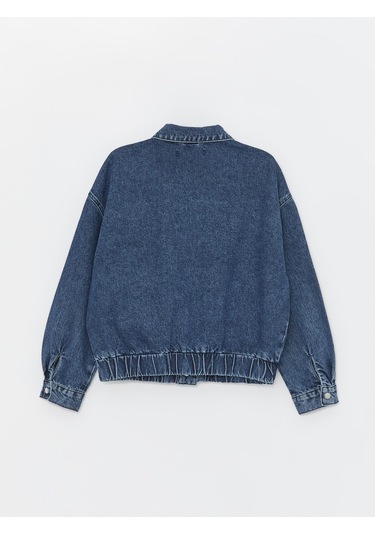 Koyu Mavi Cep Detaylı Denim Bomber Ceket-koyu Mavi Koyu Mavi