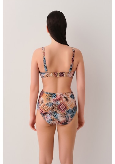 Suwen Freya Yüksek Bel V Kesim Bikini Alt Sb25210984984 Etnik Desenli