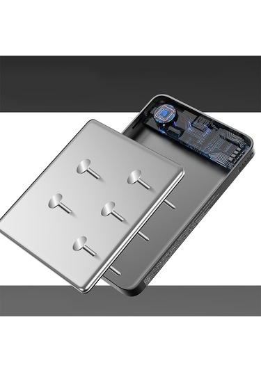 Lenyes Pw0008d Pd 20w Led Ekran Yapay Zeka Destekli Ultra İnce Wireless Powerbank 15w 5000mah Siyah Siyah