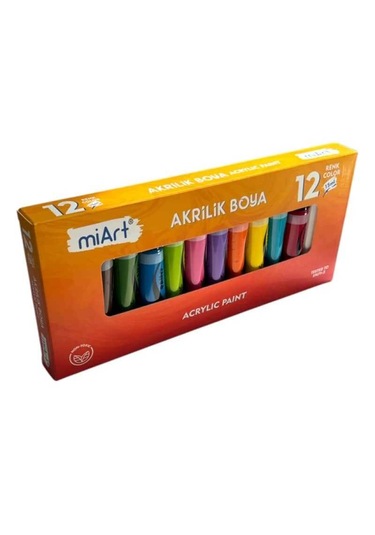 Miart Akrilik Boya Seti 15 Ml.x 12 Renk Tüp En71-3
