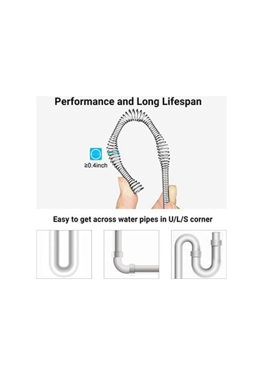 Flybuy Ve Tipi Temizleme Eldivenli Mutfak Banyo Aleti, Boru Black, Dayanıklı Black