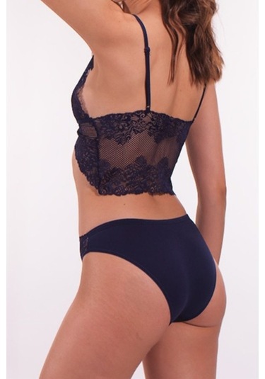 Nipora Kadın Transparan Dantelli Sütyen Takım Bralet Takım 1805