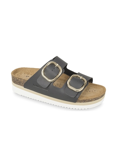 Terlik Kadın Diğer Vg4801t Valleverde Nabuk Slipper Nero Siyah