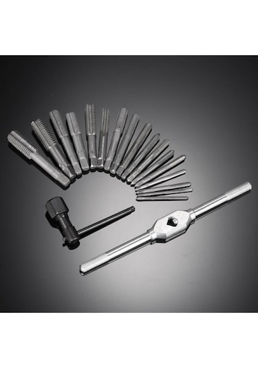 Klavuz 40 Parça Klavuz Açma Seti Pafta Seti Metrik Set Kılavuz Pafta Full Set.