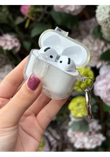 Yummy Case Airpods Uyumlu 4 Kablosuz Kulaklıklar İçin Simli Kılıf 463060500 Beyaz