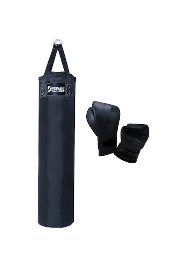 Desfabe Pds 120x30cm Kolonlu Kum Torba+boks Eldiveni Siyah