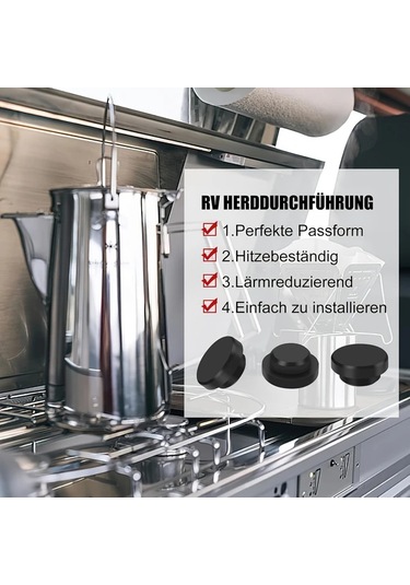 Hightower Smev Dometıc Thetford Soba T Tipi Lastik Tıpa Siyah