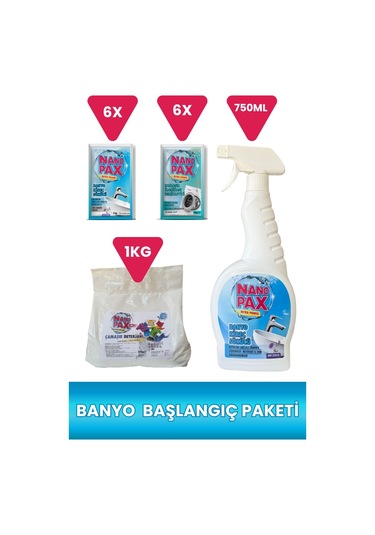 NanoPax Banyo Başlangıç Seti 5'li