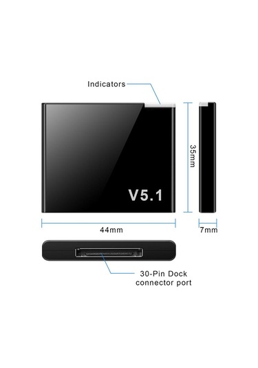 Suntek Bluetooth Ses Alıcısı Ipod Için Kablosuz Stereo 30 Pin