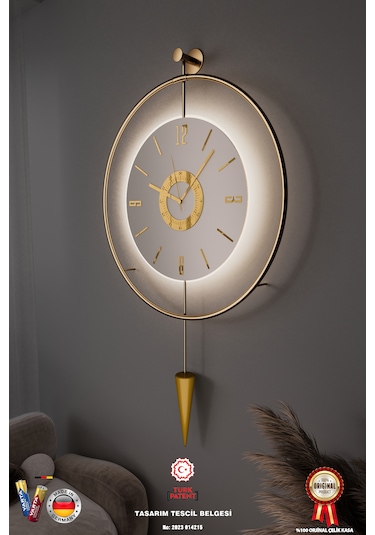 Kadranlı - Masippi Kristal Gold 50x90cm Pilli Led Mobilya