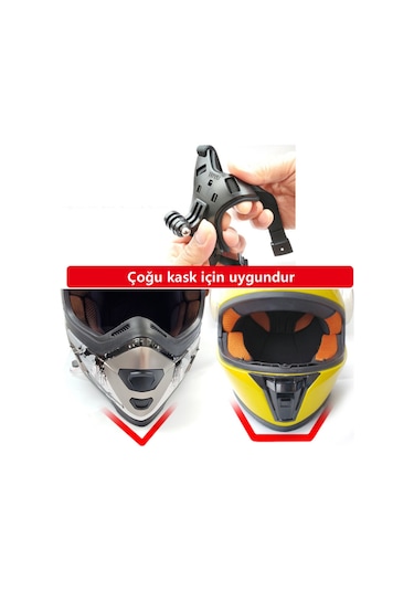 Kask Kamera Çene Tutucu 4 Bacaklı Esnek Kırılmaz Yeni Model