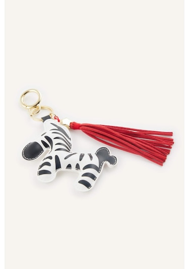 Defacto Kadın Zebra Desenli Anahtarlık H8710AXNS