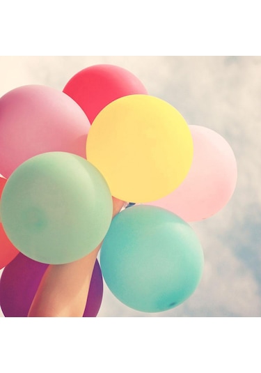 Wezone Dev Makaron Balonlar - 36 İnç Büyük Yuvarlak Parti Dekorasyonu 10'lu Paket