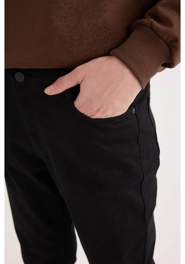 Defacto Pedro Slim Fit Solmayan Renk Siyah Erkek Jean Pantolon S2711az/nm40 Siyah