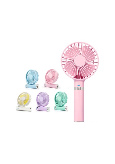 Yaozixa Halka El Fani Usb Şarjlı 3 Hızlı Katlanabilir Sessiz Mini Fan Pembe, Yeşil, Mor, Beyaz, Mavi Seçenekli Pil Yok
