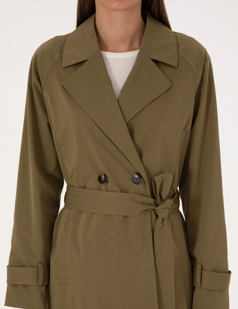 Pierre Cardin Kadın Haki Trençkot 50314043-vr027 Haki