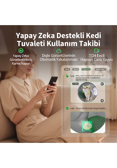 Petkit Purobot Max Pro 2 Akıllı Kedi Tuvaleti Resmi Distribütör Garantili