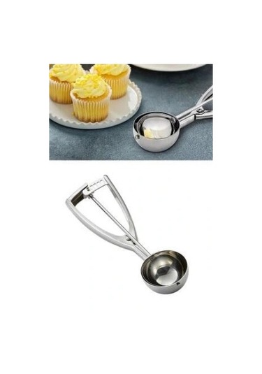 Metal Dondurma - Kurabiye Kaşık Çok Renkli