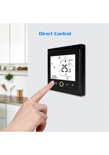 Vkemall Wi-fi Akıllı Termostat Sıcaklık Kontrol Cihazı App Kontrolü 5A Alexa İle Uyumlu / Ev Suyu / Gaz Kazanı