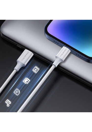 NPO﻿﻿ CTC12 60W 1.2m TPE Type-C to Type-C Hızlı Şarj ve Data Kablosu