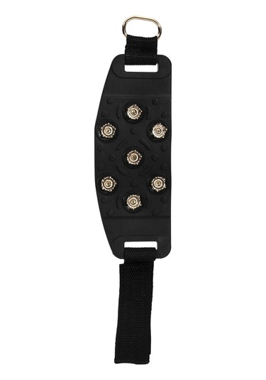 Novahub Kış Sporları İçin Ayarlanabilir Buz Tırnağı - Kaymayı Önleyen 7 Çivili Ayakkabı Kılıfı Siyah Siyah