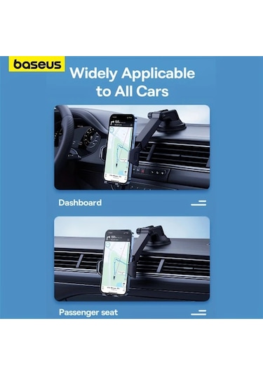 Motion003 Baseus Siyah Telefon Tutucu Ayarlanabilir Tasarim 6kg Yuk Kapasitesi Nano Yapisk Siyah