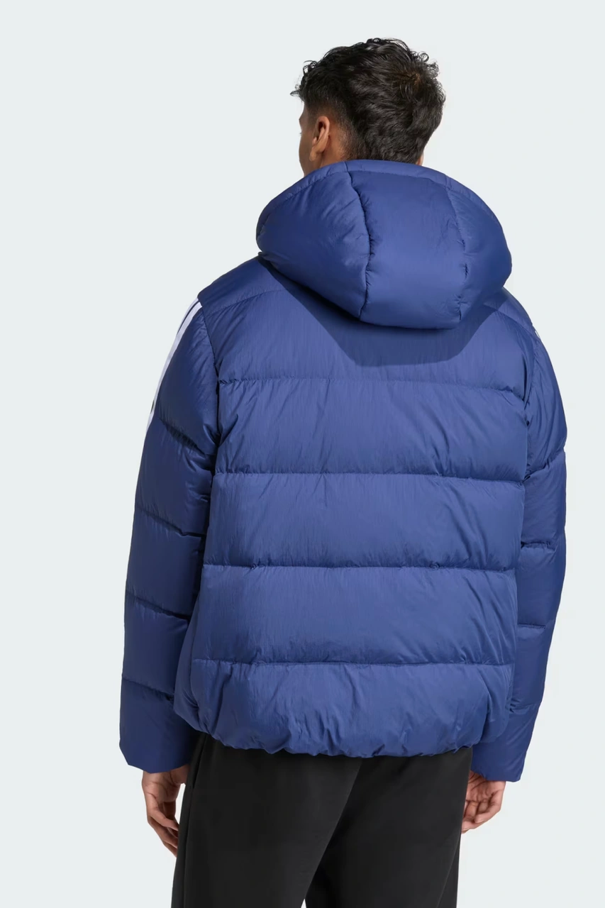 Adidas Erkek Mavi Mont Essentials Climawarm 3-stripes Puffer Down Mavi