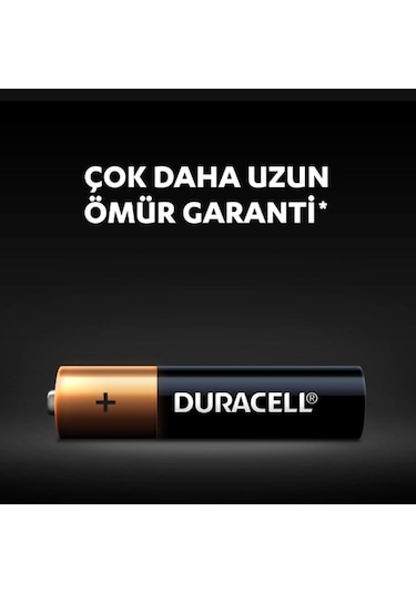 Duracell Alkalin AAA İnce Kalem Pil 4'lü Paket (LR03 / MN2400)