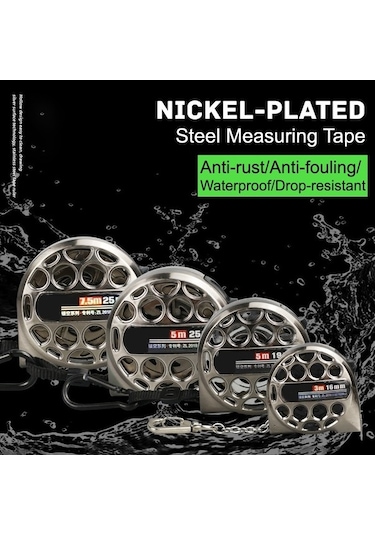 Dancemonkey 7.5m 25mm İçi Boş Çelik Mezura, Paslanmaz Cetvel Diğer