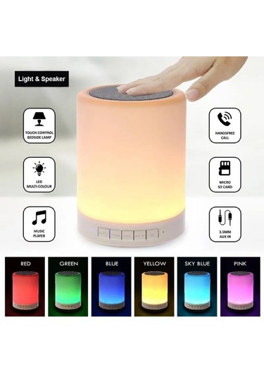 Newface CL-671 Şarjlı Dokunmatik Gece Lambalı Bluetooth 5.0 Hoparlör