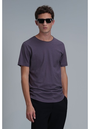 Lufian Junya Erkek Basic Tisört Mürdüm Mürdüm 111020203100880 111020203100880 Mürdüm