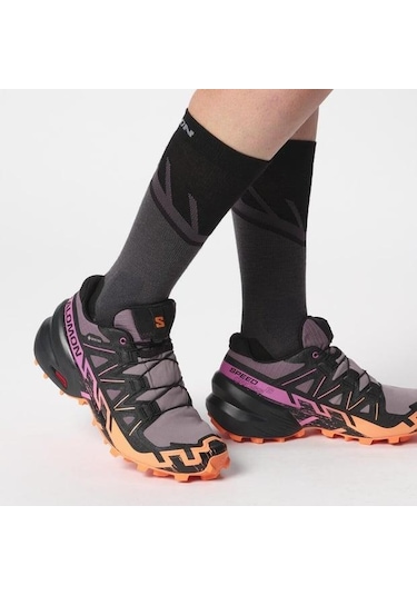 Salomon 474657 Speedcross 6 Gtx W Moonscape/black/bird Of Paradise Kadın Outdoor Ayakkabı 001