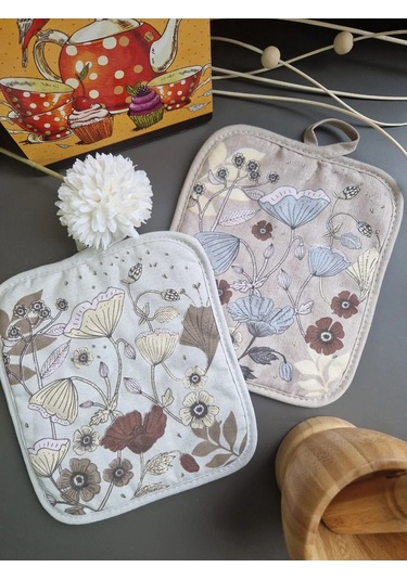 Cherir 2 Adet 19x16 Cm Tutucak Seti 351329010 Keten