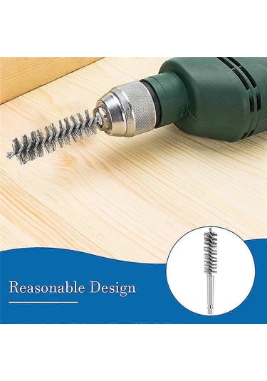 12 Parça Paslanmaz Çelik Delme Fırçaları, Bükülmüş Tel Matkap Fırçaları, Golf Sopa Başlığı Hortum Fırçası, Elektrikli Delme İçin - Kaiyi