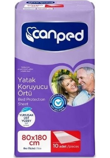 Canped 80 x 180 CM Yatak Koruyucu Örtü 10'lu