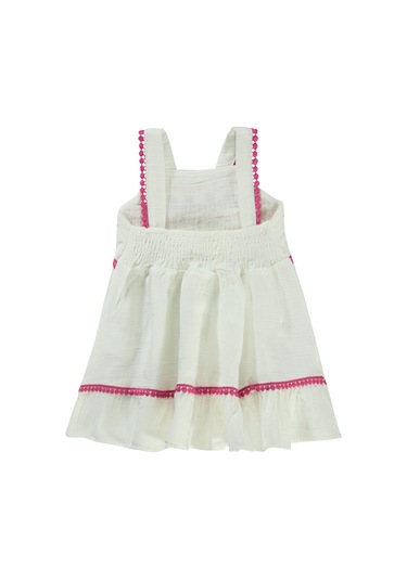 Civil Baby Nakışlı 6-18 Ay Elbise - Ekru