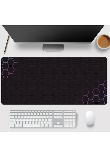 Cbtx 300x700x3mm Petek Desenli Büyük Mouse Pad Kaymaz Kauçuk Masaüstü Mat - Stil 14