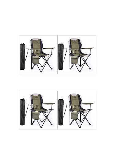 Sportlife Evolite Nature Katlanabilir Kamp Koltuğu 4'lü Set Yeşil